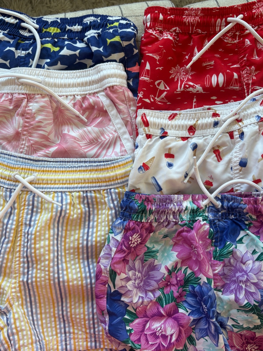 Janie and Jack Boys Swim trunks - size 3T quantity:6